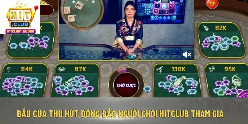 Bầu Cua thu hút đông đảo người chơi Hitclub tham gia