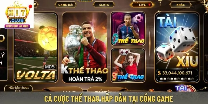 Cá cược thể thao hấp dẫn tại cổng game