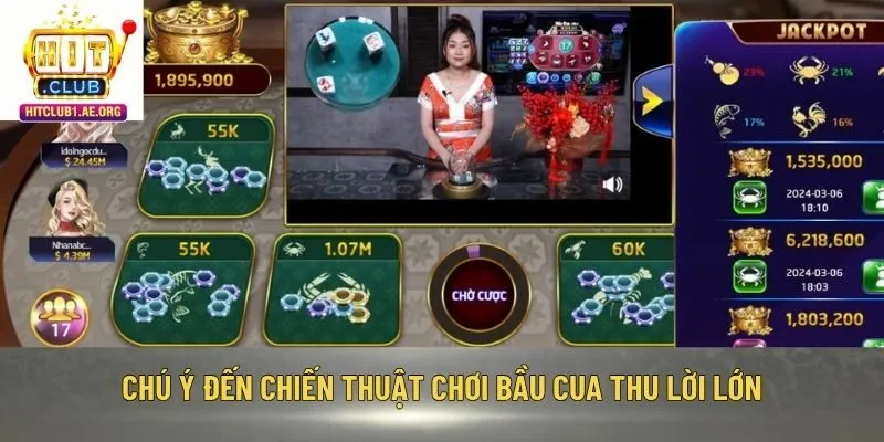 Chú ý đến chiến thuật chơi Bầu Cua thu lời lớn