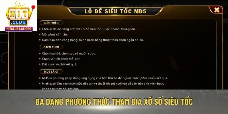 Đa dạng phương thức tham gia xổ số siêu tốc