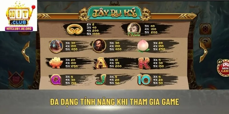 Đa dạng tính năng khi tham gia game