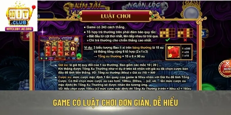 Game có luật chơi đơn giản, dễ hiểu