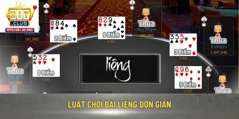 Luật chơi bài Liêng đơn giản
