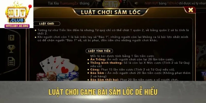 Luật chơi game bài Sâm Lốc dễ hiểu