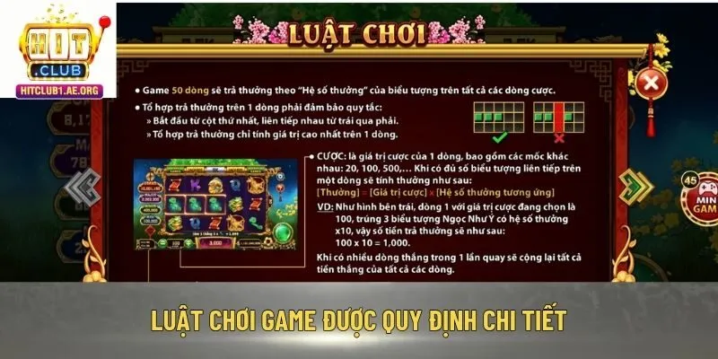 Luật chơi game được quy định chi tiết