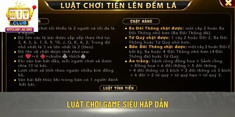 Luật chơi game siêu hấp dẫn
