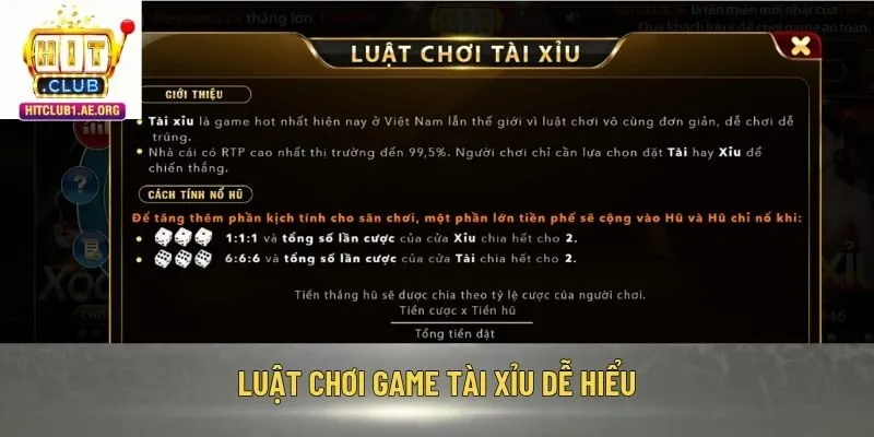 Luật chơi game Tài Xỉu dễ hiểu